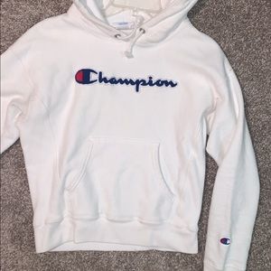 White Champion Hoodie